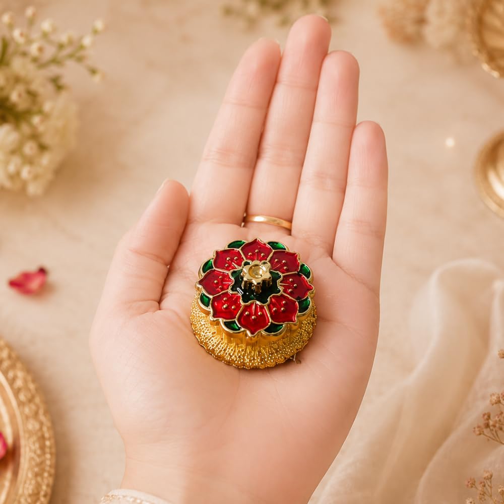 Meenakari Kumkum Boxes (Pack of 10)