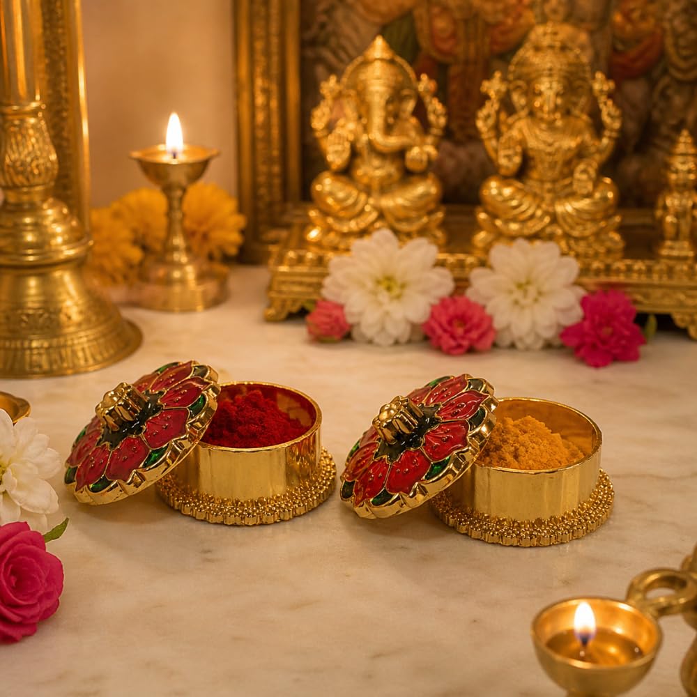 Meenakari Kumkum Boxes (Pack of 10)