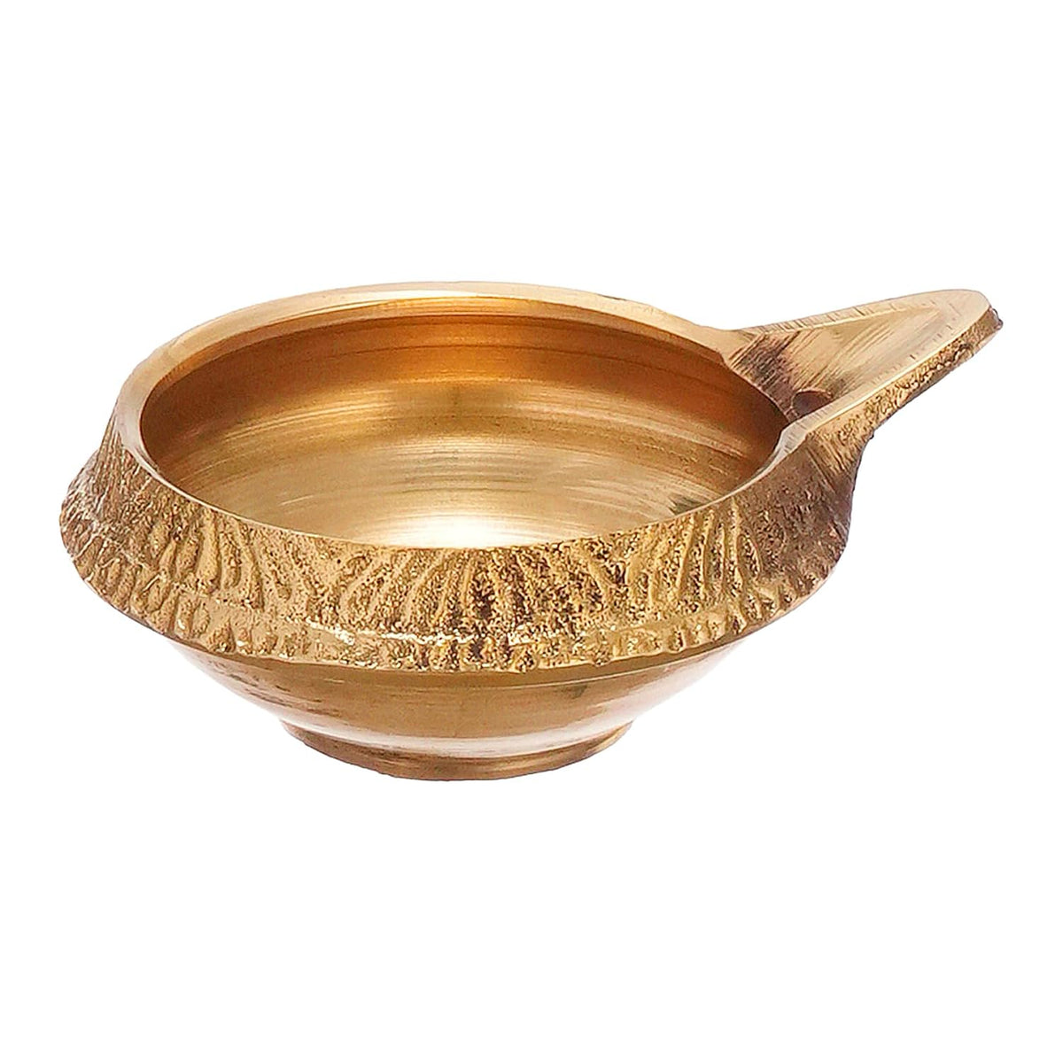 Mini Antique Brass Diya, 1 Inch (Set of 10)