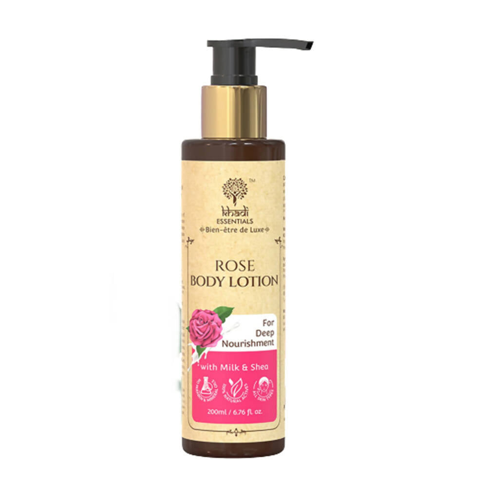 Khadi Essentials Rose Body Lotion - Mytrendzcart