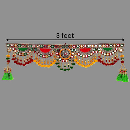 Multi Zula Pearl Bead Toran, 37 Inch