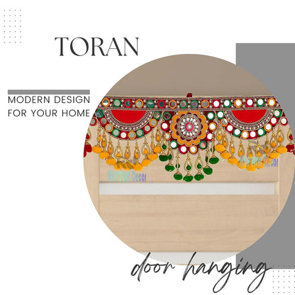 Multi Zula Pearl Bead Toran, 37 Inch