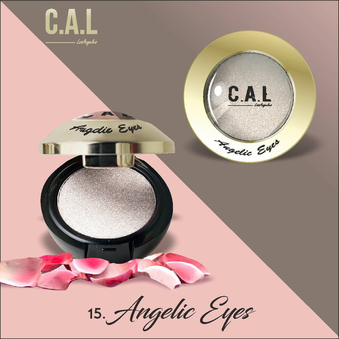 CAL Los Angeles Angelic Eye Shadow (Single Eyes) 15-White - Mytrendzcart