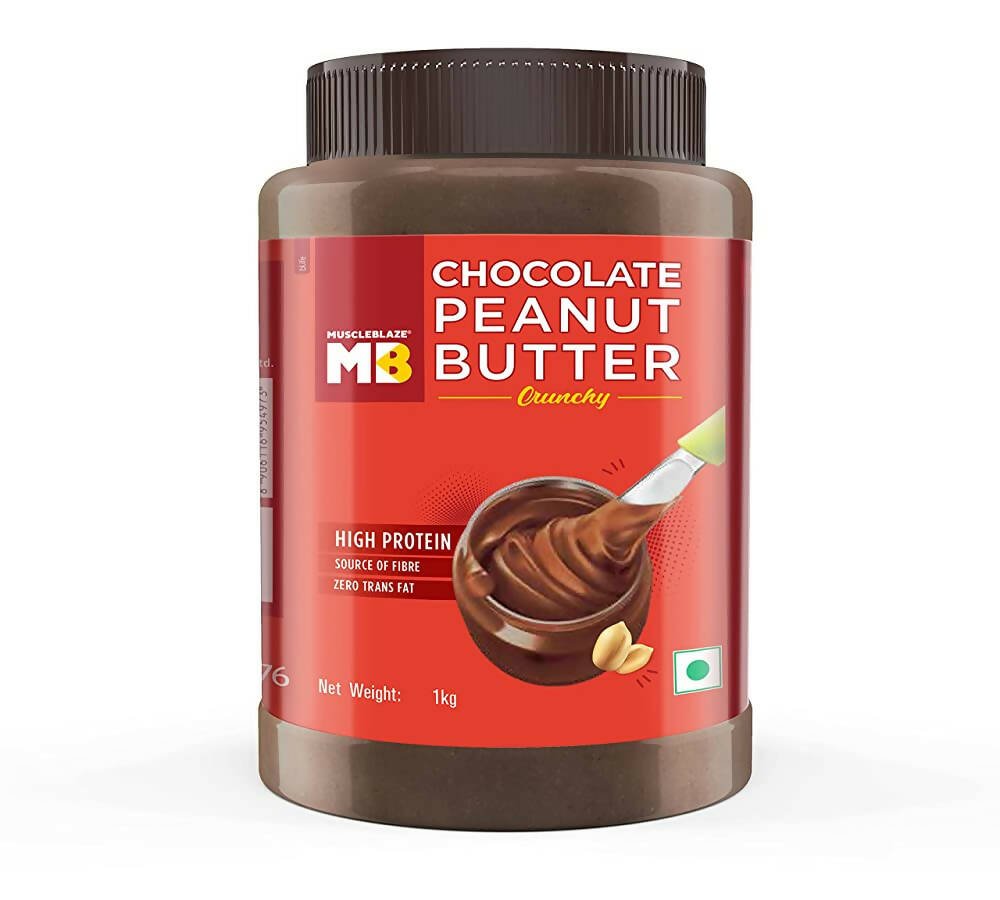 MuscleBlaze Chocolate Peanut Butter - Crunchy - Mytrendzcart