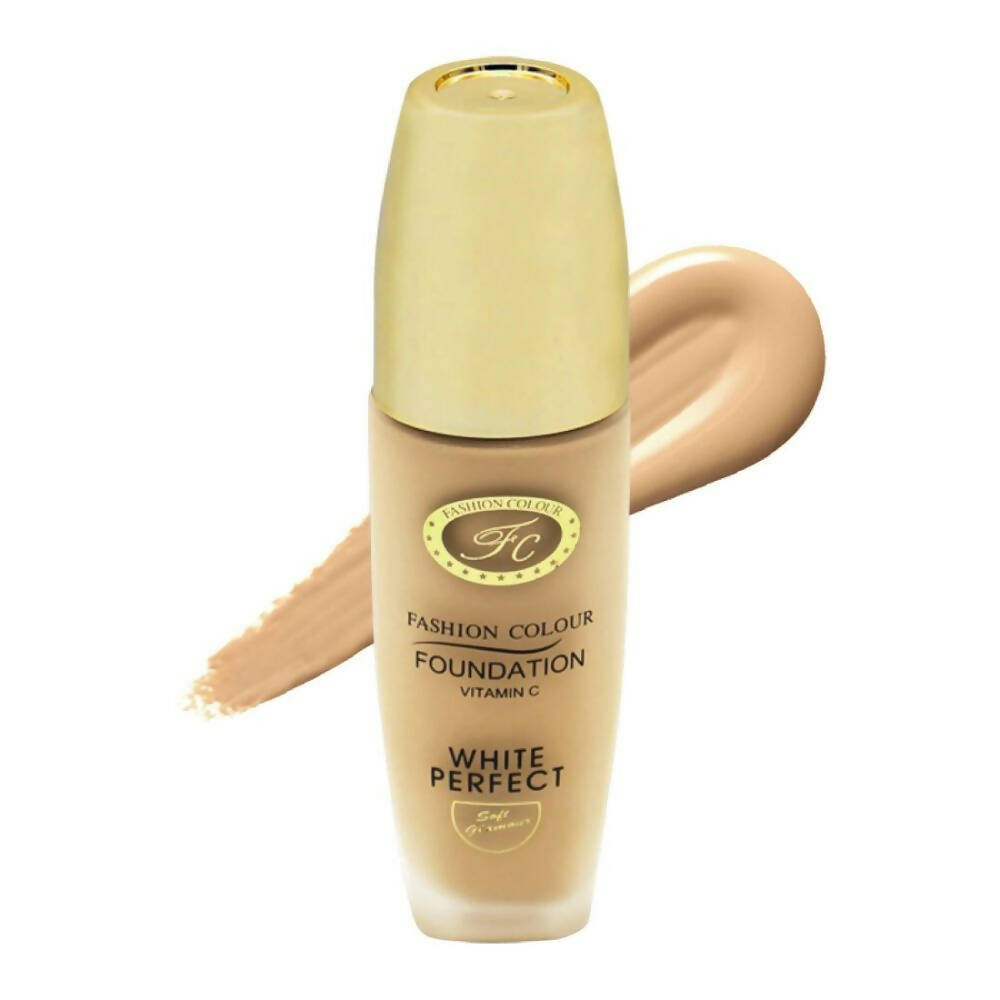 Fashion Colour White Perfect Vitamin C Foundation-02 Rose Ivory (Medium To Fair) - Mytrendzcart