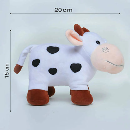 Webby Plush Standing Cow with Smiling Face Stuffed Soft Toy for Kids Mytrendzcart