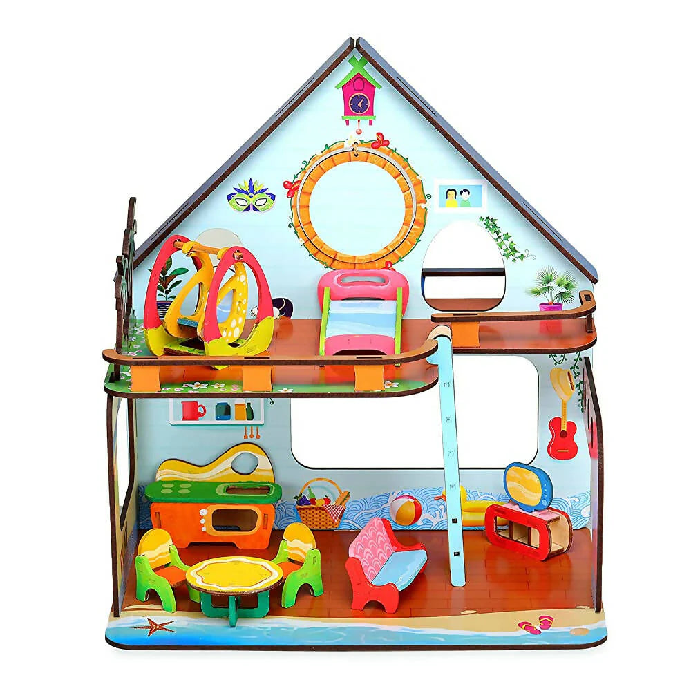 Webby Beach Villa The Weekend Escape All Side Play Doll House Mytrendzcart