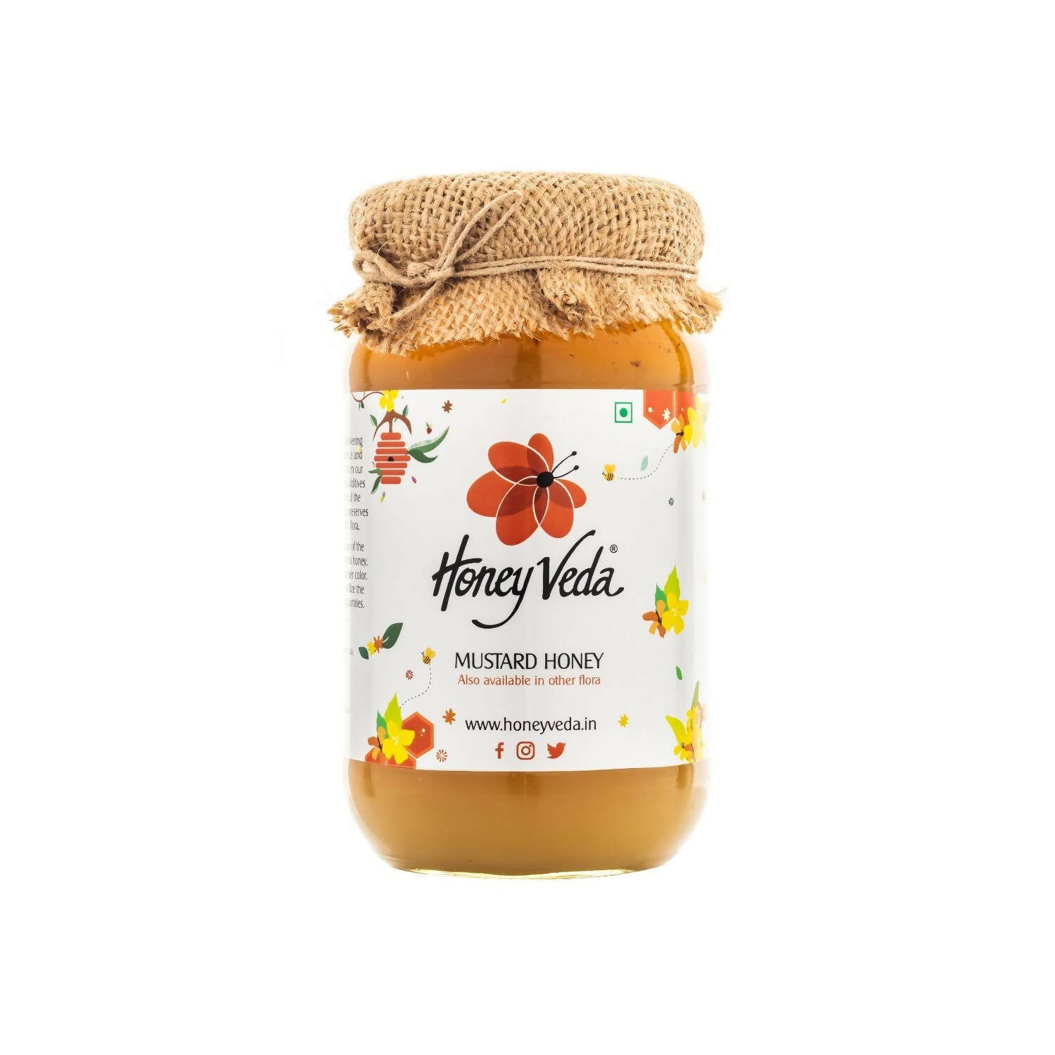 HoneyVeda Premium Raw Mustard Honey - Mytrendzcart