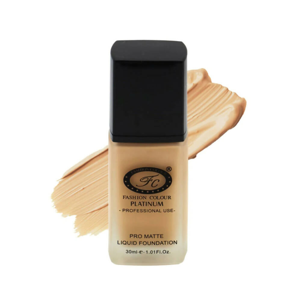 Fashion Colour Pro Matte Liquid Foundation-Sand (Banana Shade) - Mytrendzcart