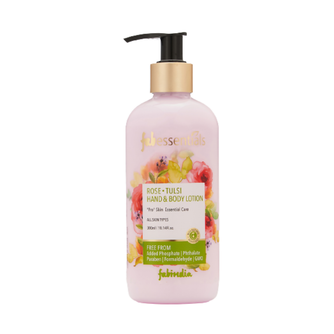 Fabessentials Rose Tulsi Hand & Body Lotion - Mytrendzcart