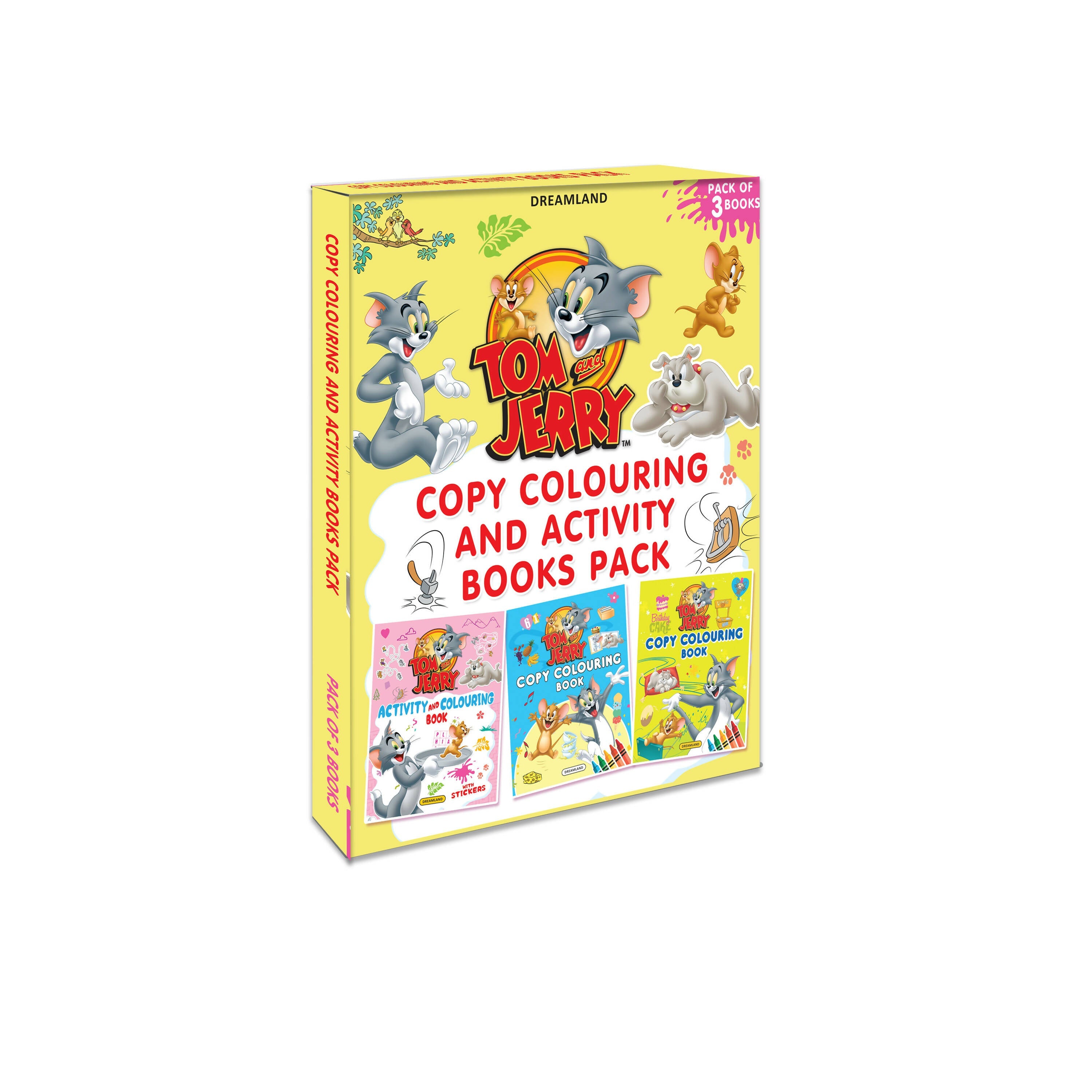 Dreamland Tom and Jerry Copy Colouring and Activity Books Pack ( A Pack of 3 Books) - Mytrendzcart