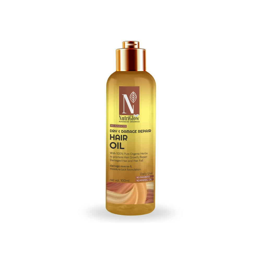 NutriGlow Advanced Organics Bio Advanced Dry and Damage Repair Hair Oil - Mytrendzcart