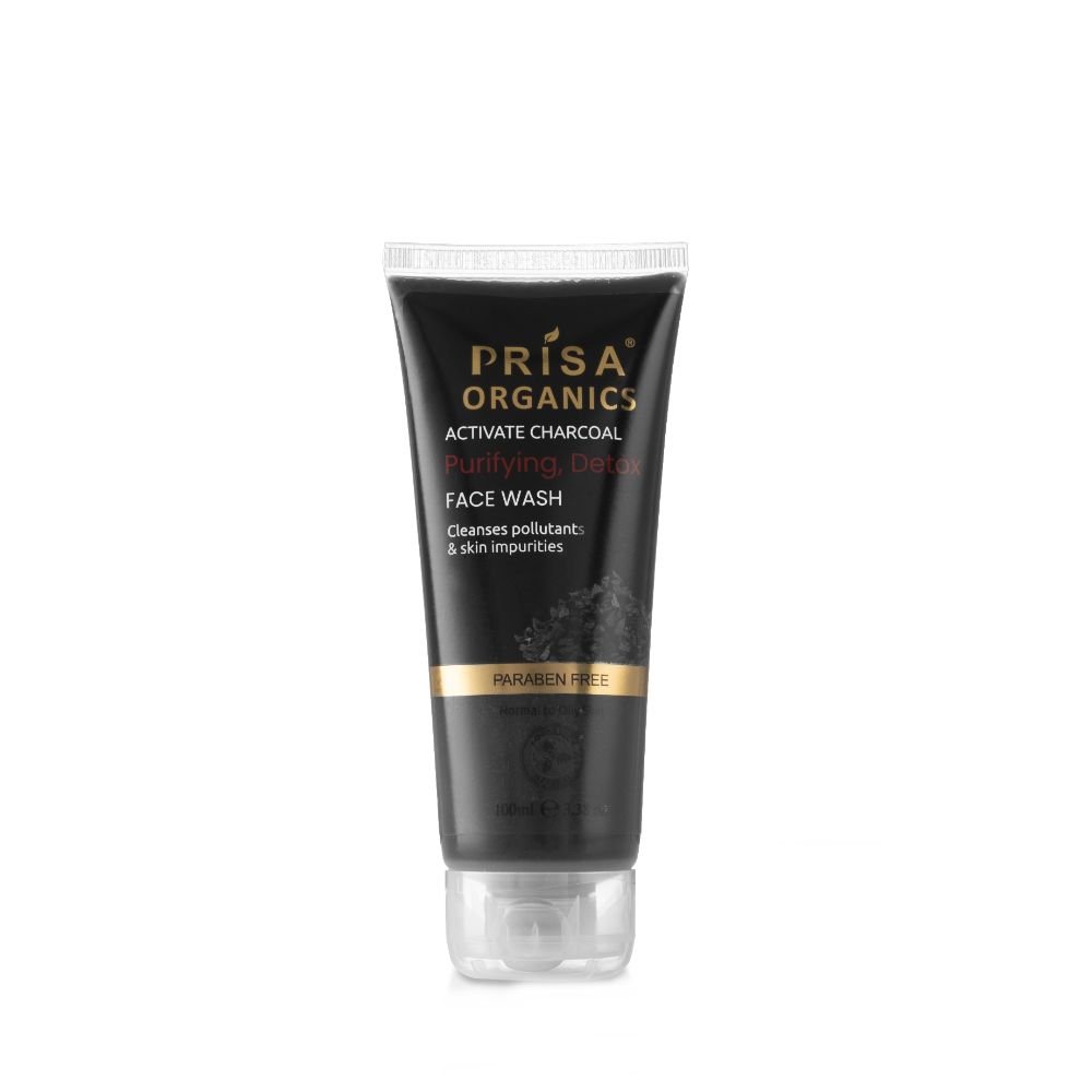 Prisa Organics Activate Charcoal Purifying Detox Face Wash - Mytrendzcart