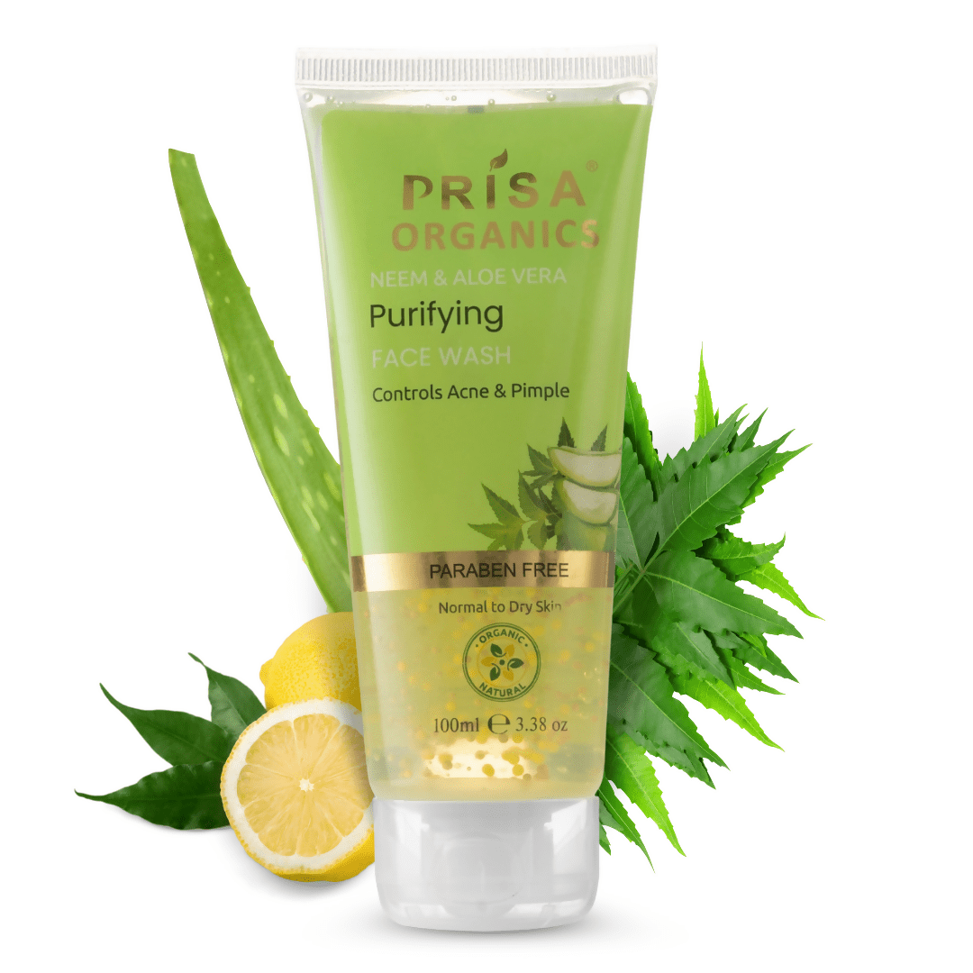 Prisa Organics Neem & Aloe Vera Purifying Face Wash - Mytrendzcart