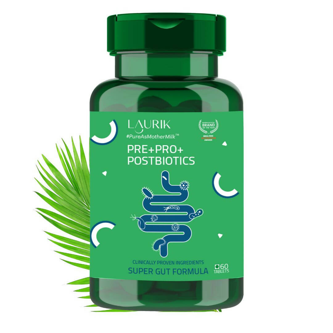 Laurik Pre+Post+Probiotics Dietary Supplement Tablets - Mytrendzcart