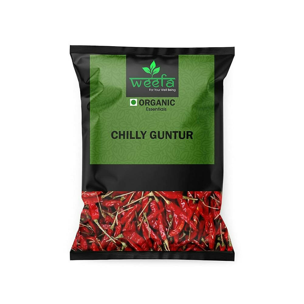 Weefa Organic Guntur Dried Red Sannam Chilli - Mytrendzcart