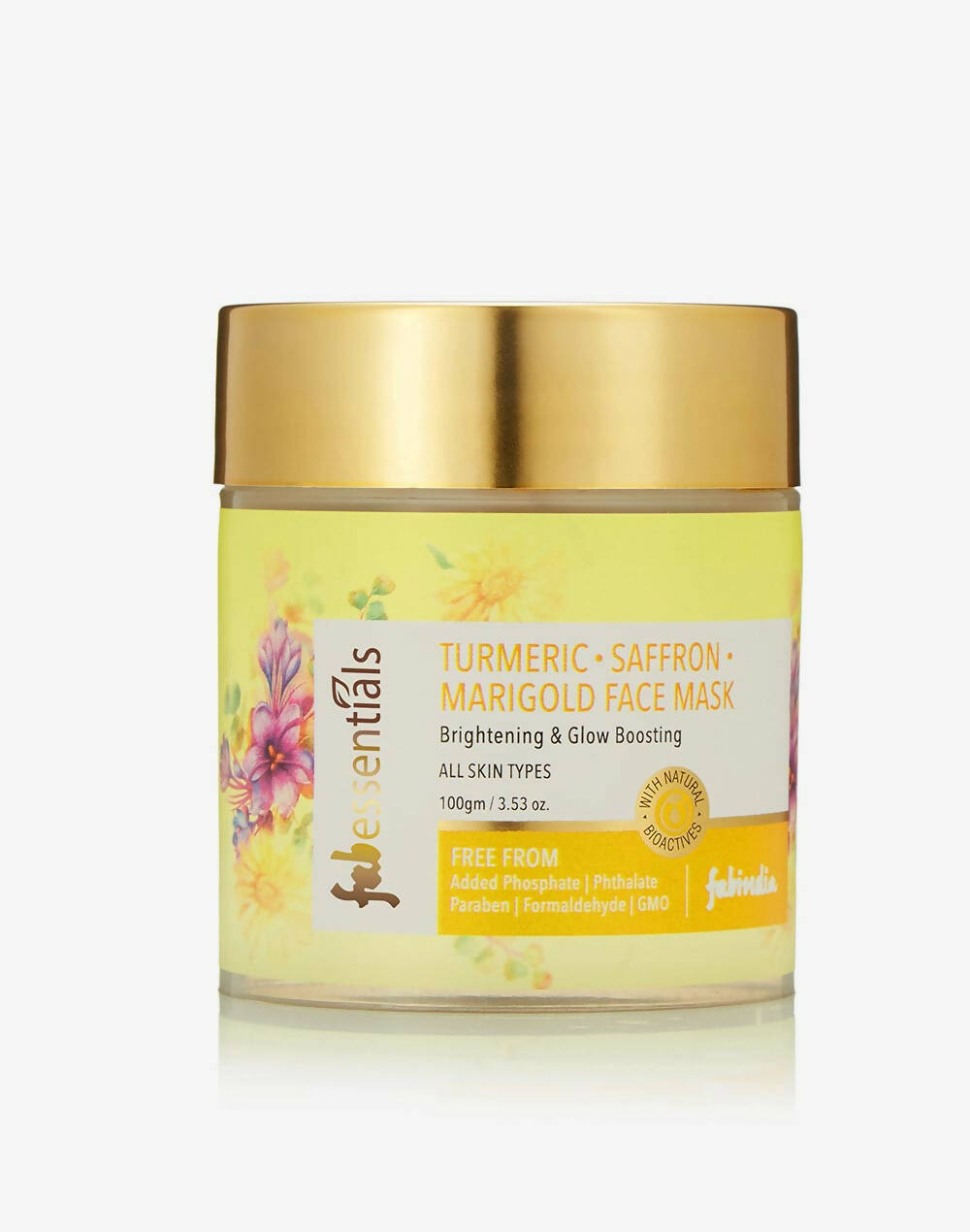 Fabessentials Turmeric Saffron Marigold Face Mask - Mytrendzcart