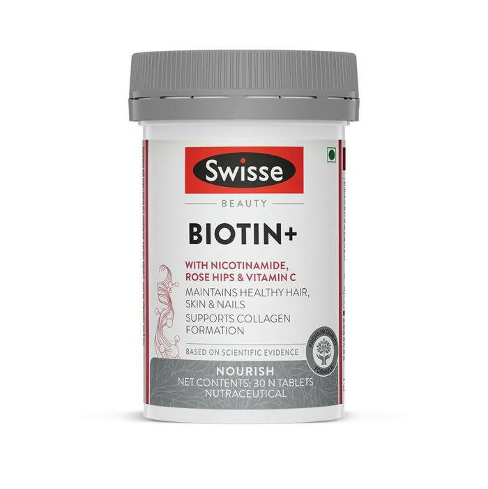 Swisse Biotin+ With Nicotinamide, Rosehip & Vitamin C - Mytrendzcart