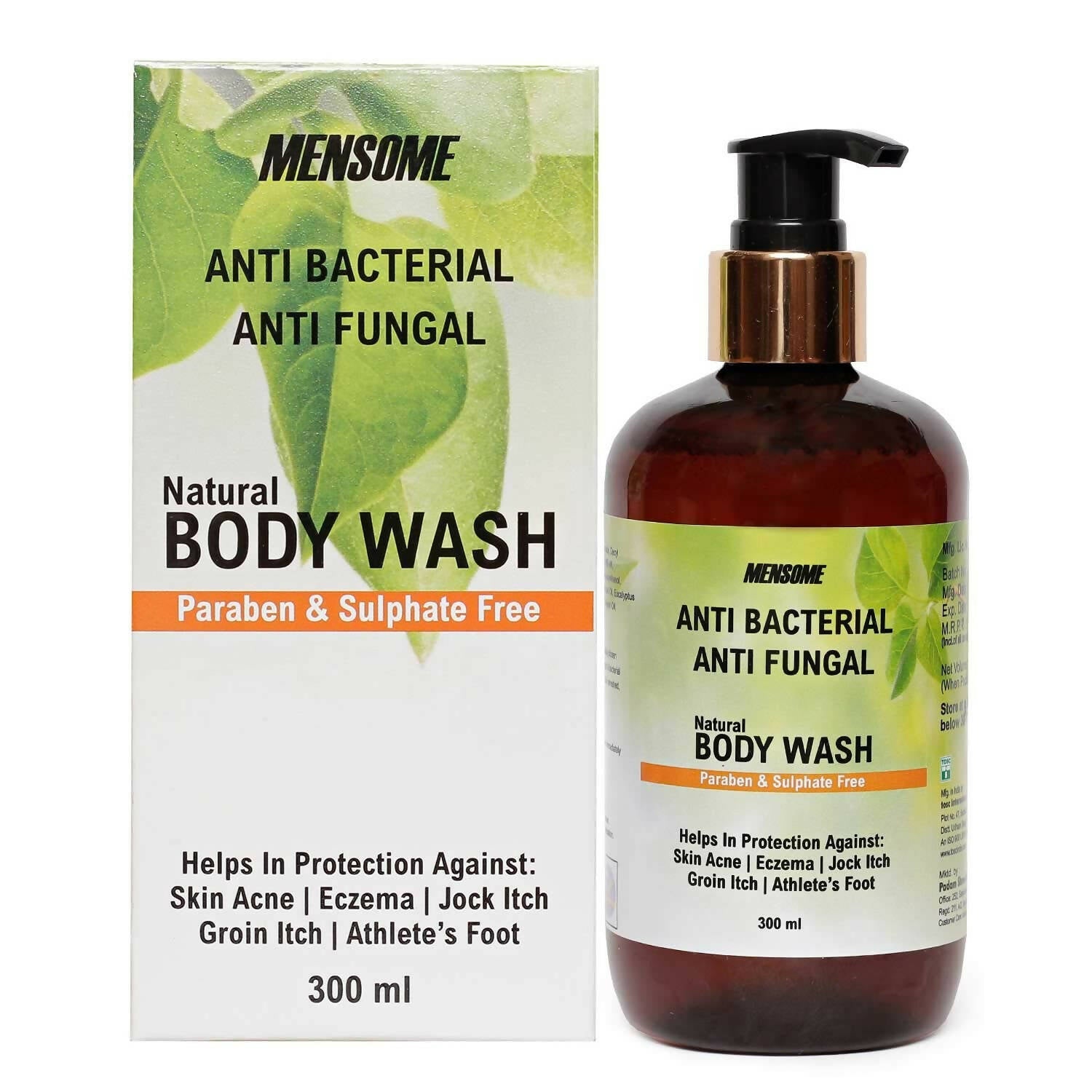 MENSOME Natural Anti Bacterial & Anti Fungal Body Wash Gel - Mytrendzcart