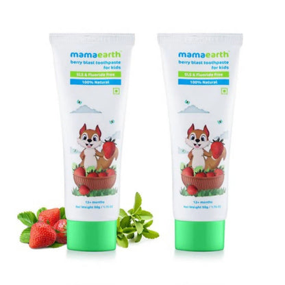 Mamaearth Berry Blast Kids Toothpaste for Kids -Pack of 1 - 50 gm Mytrendzcart