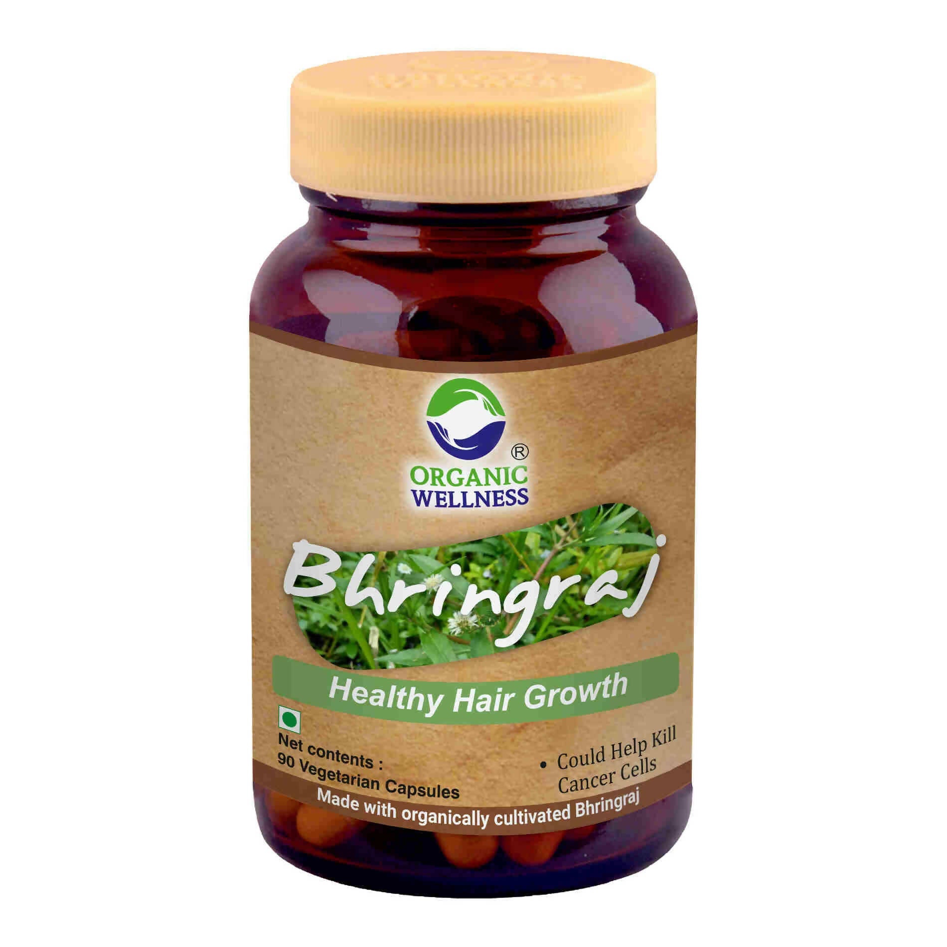 Organic Wellness Bhringraj Vegetarian Capsules - Mytrendzcart