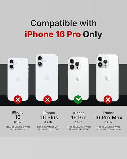 RAEGR iPhone 16 Pro Case | Anodized Aluminum Bumper | Supports Mag - Safe Wireless Charging | Edge Armor Protective Minimal Case Designed for iPhone 16 Pro (6.3 - Inch) (2024) - Desert Titanium RG10579 - Mytrendzcart