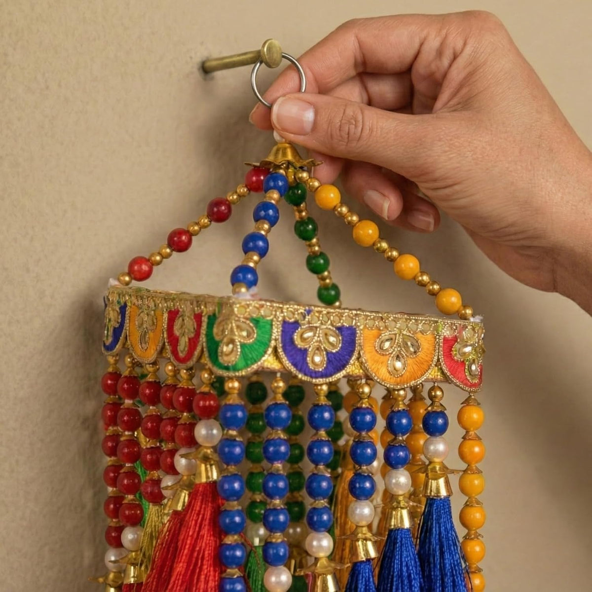 Rajasthani Moti Jhumar Door Hanging