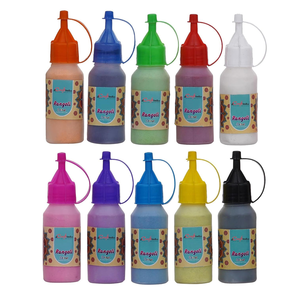 Rangoli Colour Bottles (Set of 10)