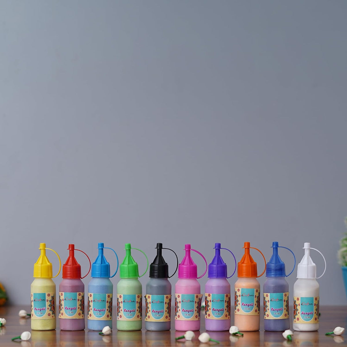 Rangoli Colour Bottles (Set of 10)