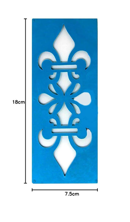 Rangoli Stamp & Stencil Kit (12 Designs + 6 Borders)