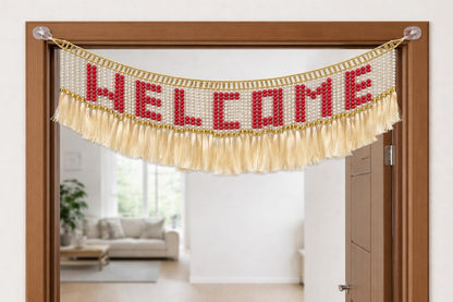 Red Pearl Welcome Toran, 3 Ft