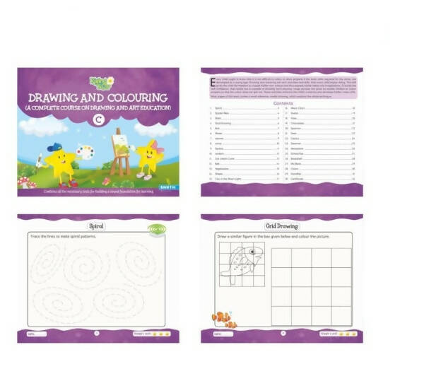 Rising Star Kids Learning Drawing, Colouring & Origami Activity Book for Senior KG Set of 3| Learn To Colour| Paper Folding Book| Ages 5 - 6 Years - Mytrendzcart