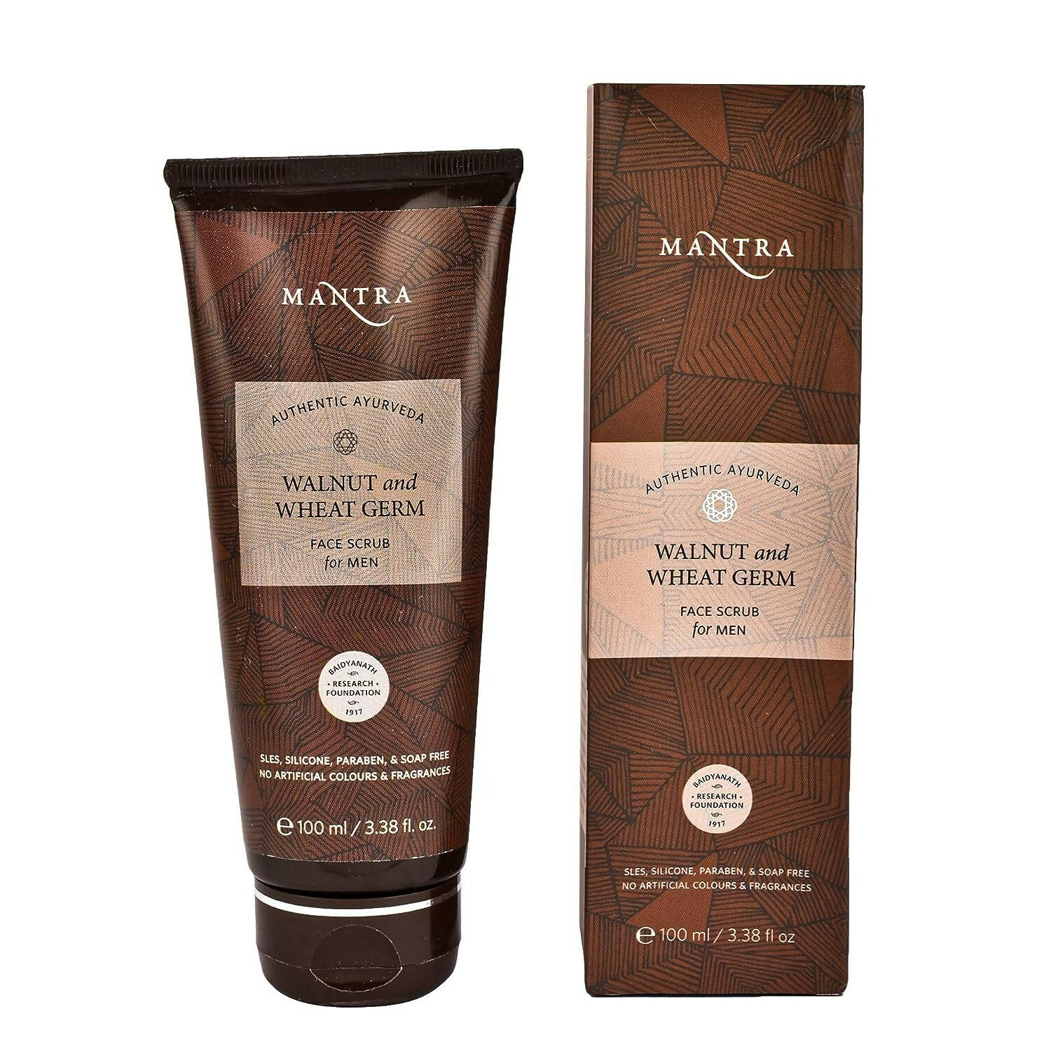 Mantra Herbal Walnut & Wheat Germ Face Scrub For Men - Mytrendzcart