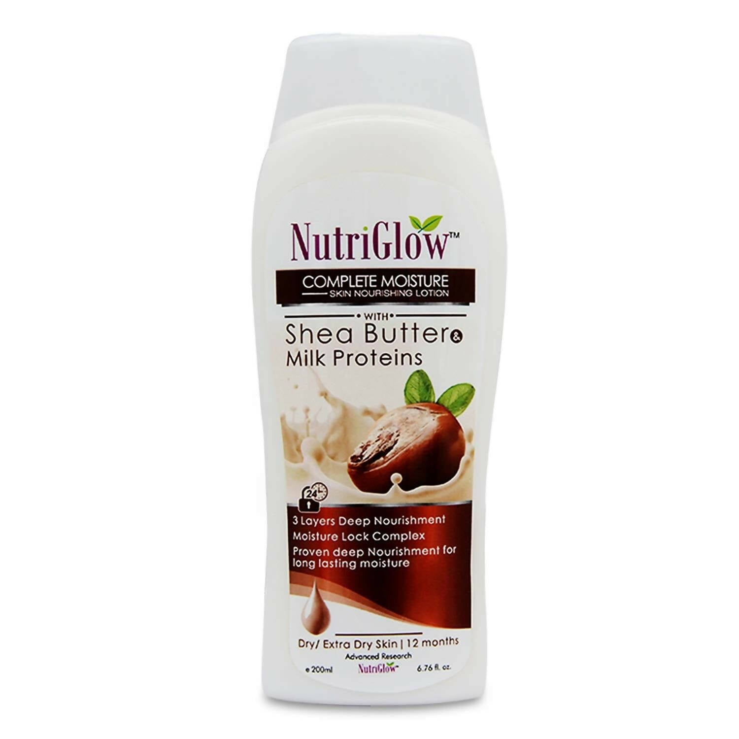 NutriGlow Complete Moisture Skin Nourishing Lotion With Shea Butter & Milk Protein - Mytrendzcart