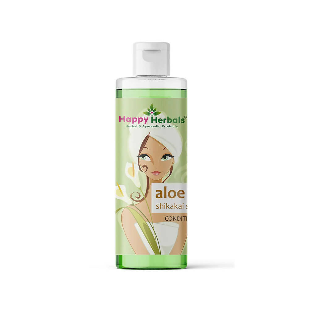 Happy Herbals Aloevera Shikakai Shampoo - Mytrendzcart