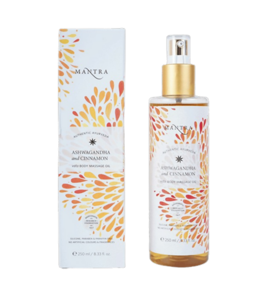 Mantra Herbal Ashwagandha & Cinnamon Vata Body Massage Oil - Mytrendzcart