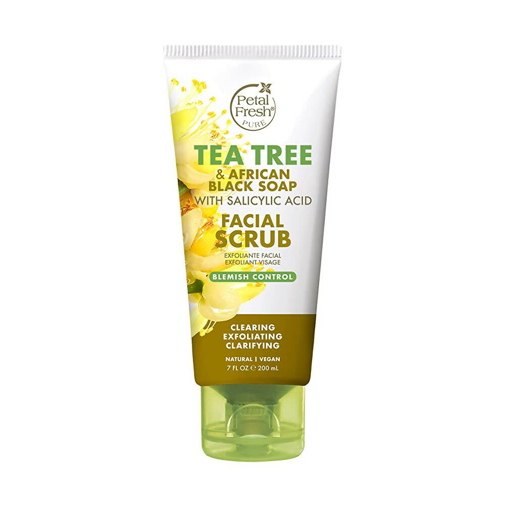 Petal Fresh Tea Tree & African Black Soap Facial Scrub - Mytrendzcart