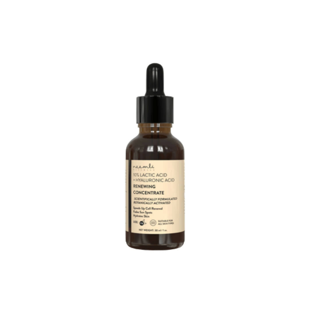 Neemli Naturals 10% Lactic Acid + Hyaluronic Acid Renewing Concentrate - Mytrendzcart