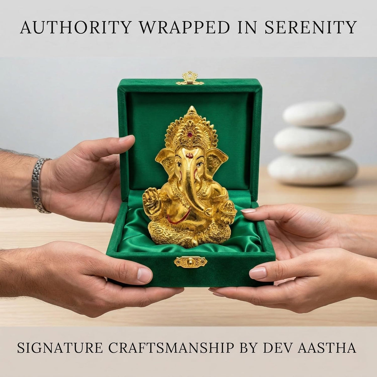 Silver Plated Ganesha Idol - Anti-Tarnish Murti