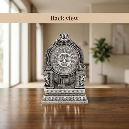 Silver Plated Ganesha Idol - Anti-Tarnish Murti