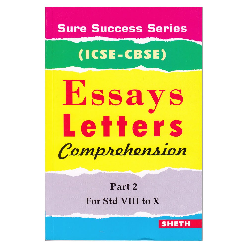 Sure Success Essays Letters Comprehension Part 2 for Std VIII to X (ICSE & CBSE) - Mytrendzcart