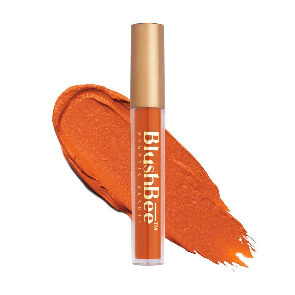 BlushBee Organic Beauty Lip Nourishing Liquid Lipstick - Almond Brown - Mytrendzcart