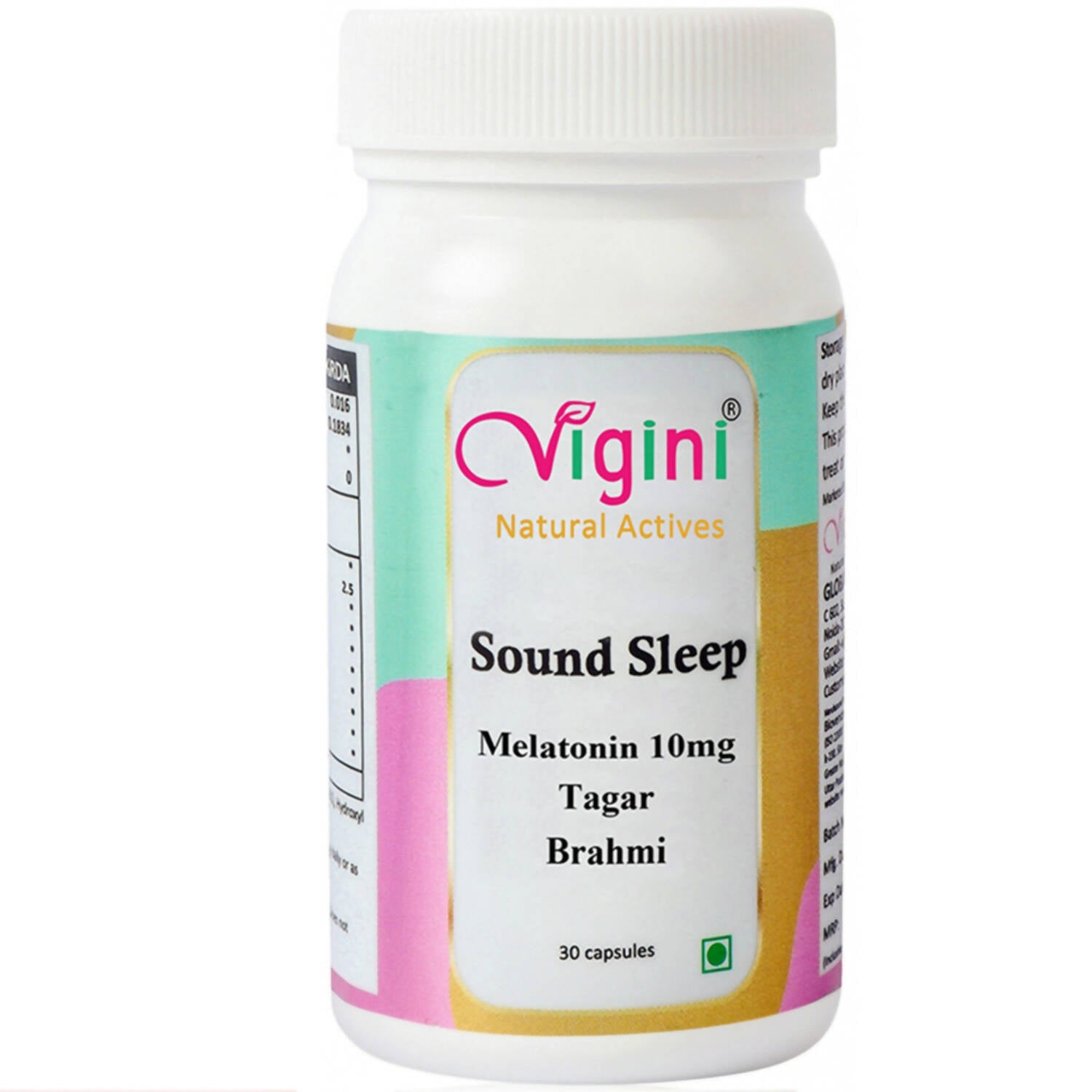 Vigini Natural Active Sound Sleep Capsules with Melatonin Tagar Brahmi - Mytrendzcart