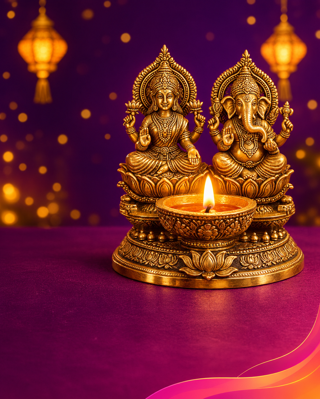 Pooja Essentials - Diwali collage tile (desktop)