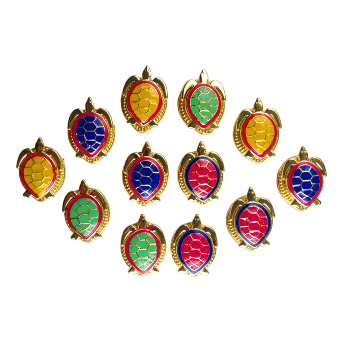 Tortoise Kumkum Holders (Set of 12)