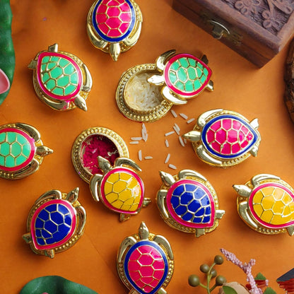 Tortoise Kumkum Holders (Set of 12)
