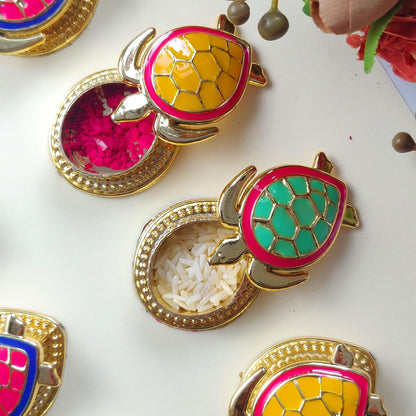 Tortoise Kumkum Holders (Set of 12)