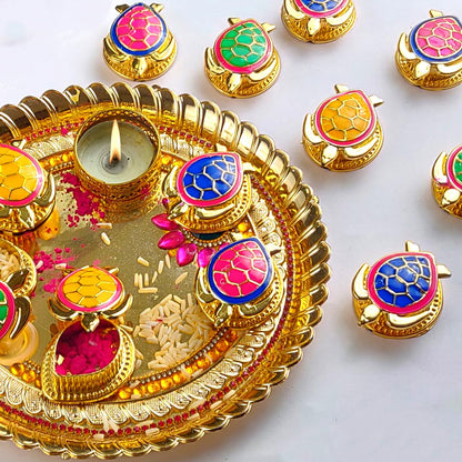 Tortoise Kumkum Holders (Set of 12)