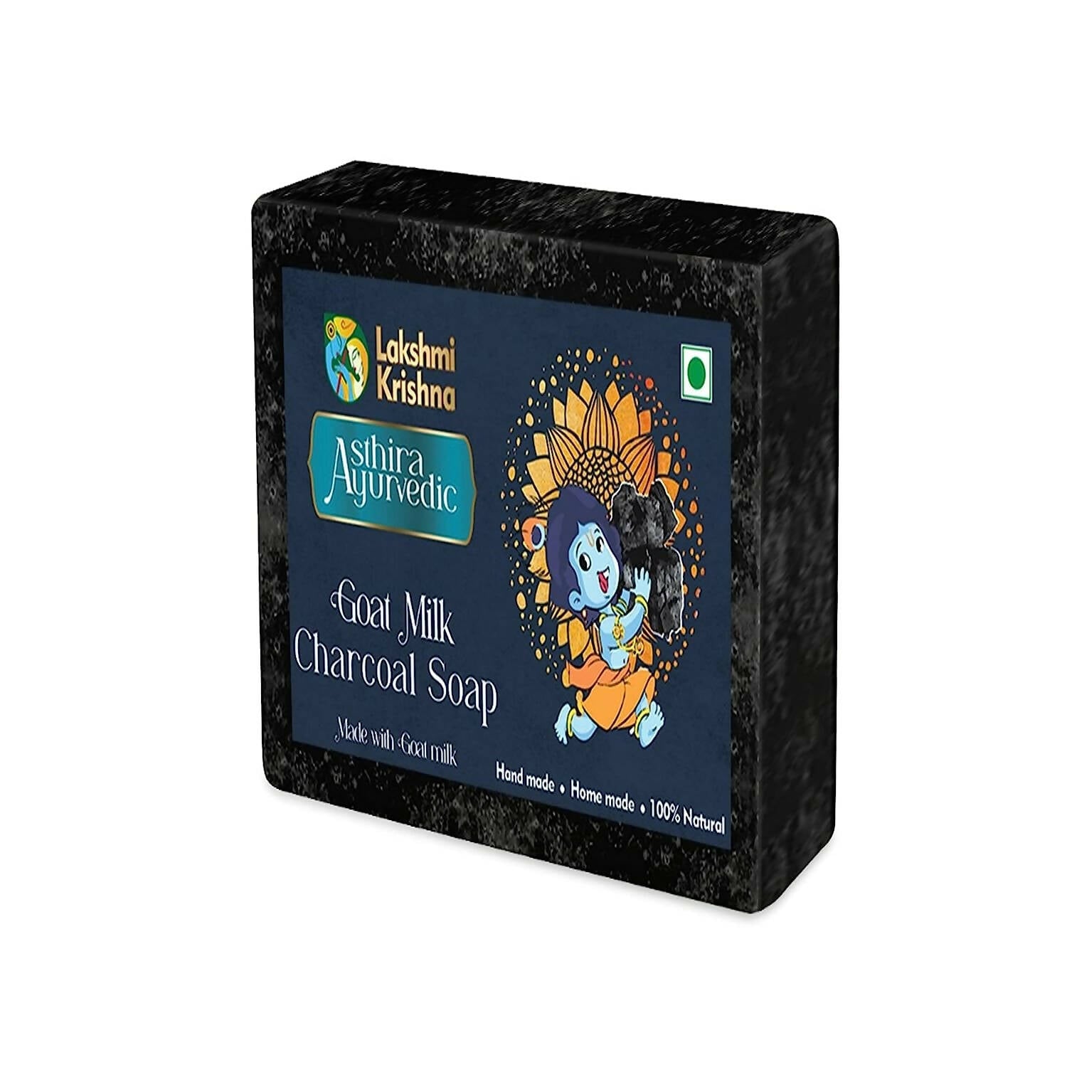 Lakshmi Krishna Goat Milk Charcoal Soap - Mytrendzcart