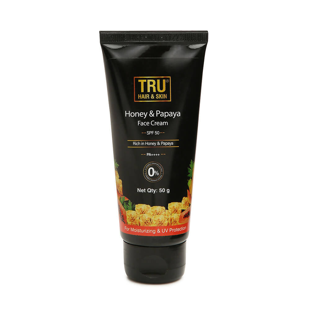 Tru Hair & Skin Honey & Papaya SPF 50 Face Cream - Mytrendzcart